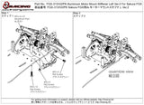FGX-313/V2/PK Aluminium Motor Mount Stiffener Left Ver.2 For 3racing Sakura FGX