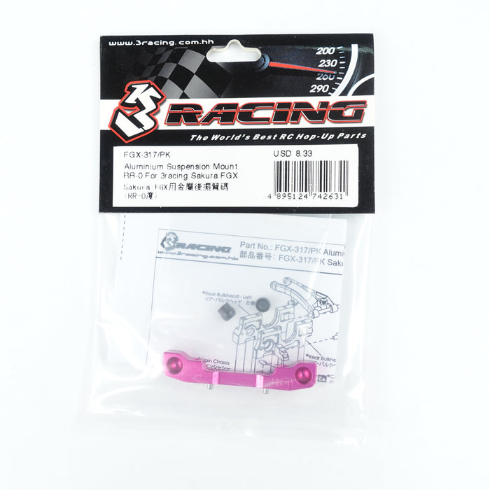 FGX-317/PK Aluminium Suspension Mount RR-0 For 3racing Sakura FGX