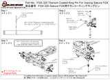 FGX-325 Titanium Coated King Pin For 3racing Sakura FGX