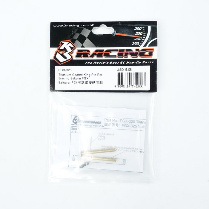 FGX-325 Titanium Coated King Pin For 3racing Sakura FGX