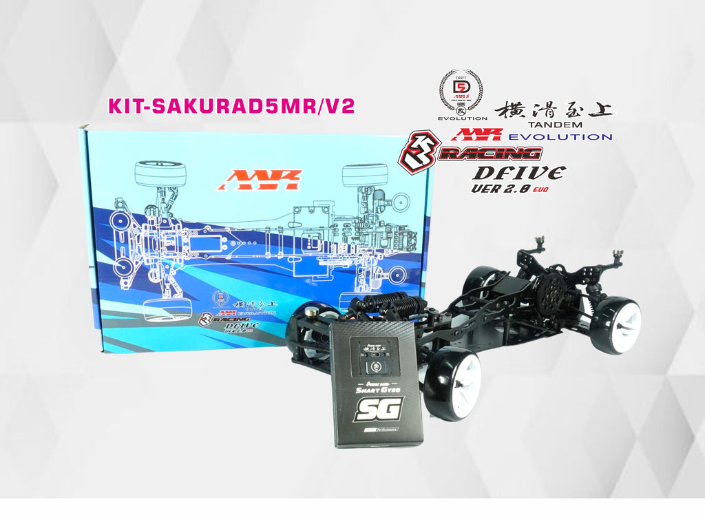 3 Racing 1/10 RC Car DRIFT Chassis RWD Sakura D5 MR W/ Magnet