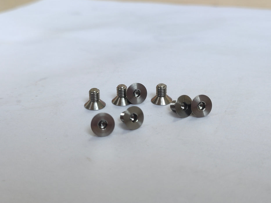 Titanium Flat Head Hex Socket - Machine (10 Pcs)