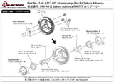 SAK-A512 	40T Aluminum pulley for Sakura Advance