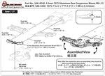 SAK-A540 7075 Aluminum Rear Suspension Mount RR+2.5 (4.5mm )