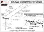 SAK-A543 	7075 Suspension Mount FF (45mm) For Advance 20