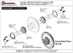 SAK-A555 	PULLEY For Advance 20M