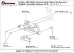 SAK-AS605 Aluminum Main Motor Mount For Advance S