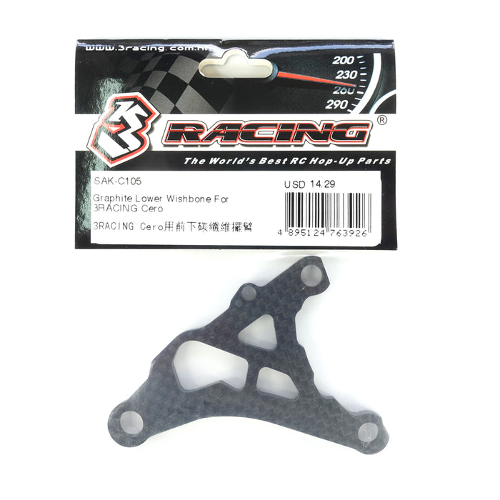 SAK-C105 Graphite Lower Wishbone For 3RACING Cero