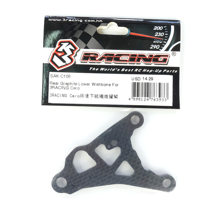 SAK-C106 Rear Graphite Lower Wishbone  For 3RACING Cero