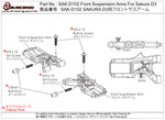 SAK-D102 Front Suspension Arms For Sakura D3