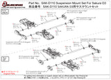 SAK-D110 Suspension Mount Set For Sakura D3