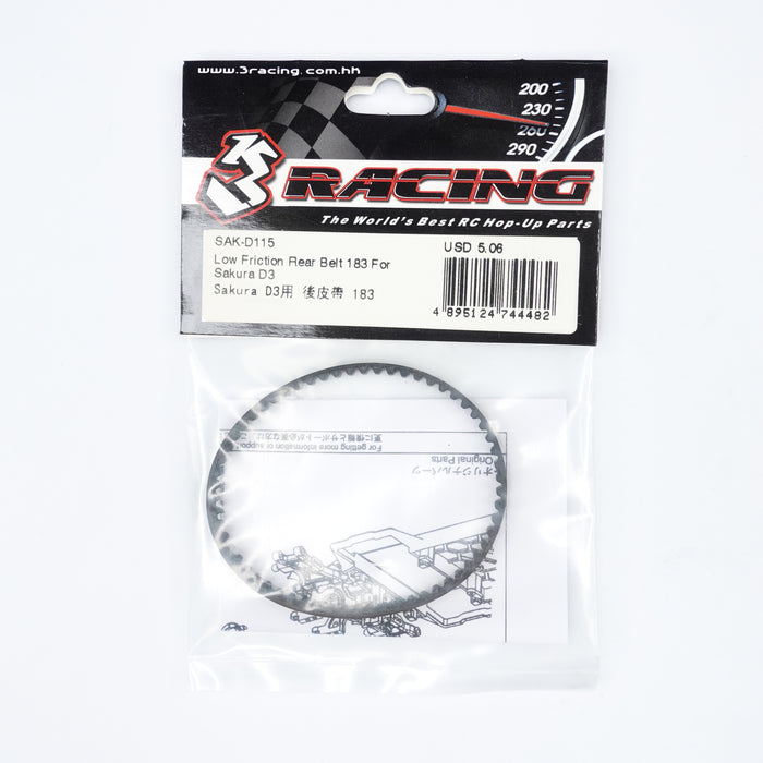 SAK-D115 Low Friction Rear Belt 183 For Sakura D3