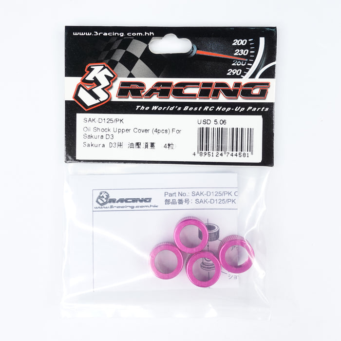 SAK-D125/PK Oil Shock Upper Cover (4pcs) For Sakura D3