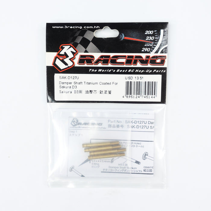 SAK-D127U Damper Shaft Titanium Coated For Sakura D3