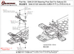 SAK-D128 Steering Post Set For Sakura D3