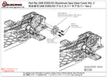 Aluminum Spur Gear Cover Ver. 2 For Sakura D3