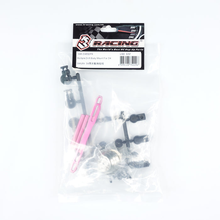 AXSPEED 4Pcs Body Post Mounts Set For Sakura D4 D3 XI – 1/10 Scale RC Car, Plastic, UPC 608119794331