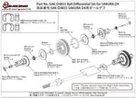 SAK-D4833 Ball Differential Set for SAKURA D4