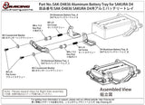 Aluminum Battery Tray for SAKURA D4