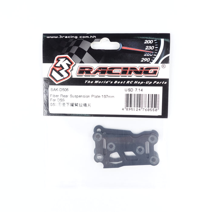 SAK-D506 Fiber Rear Suspension Plate 197mm For D5S