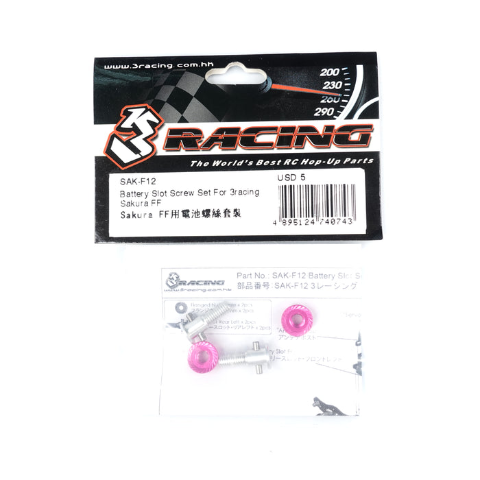 SAK-F12 Battery Slot Screw Set For 3racing Sakura FF