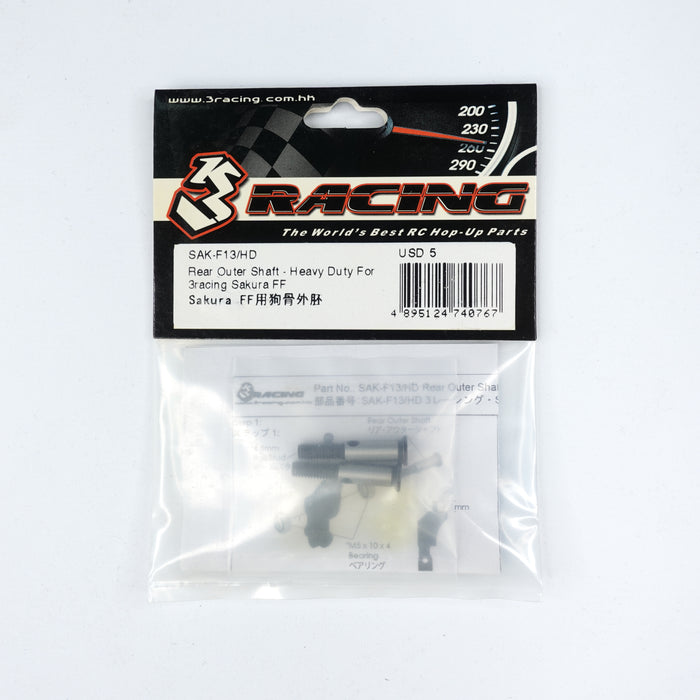 SAK-F13/HD Rear Outer Shaft - Heavy Duty For 3racing Sakura FF