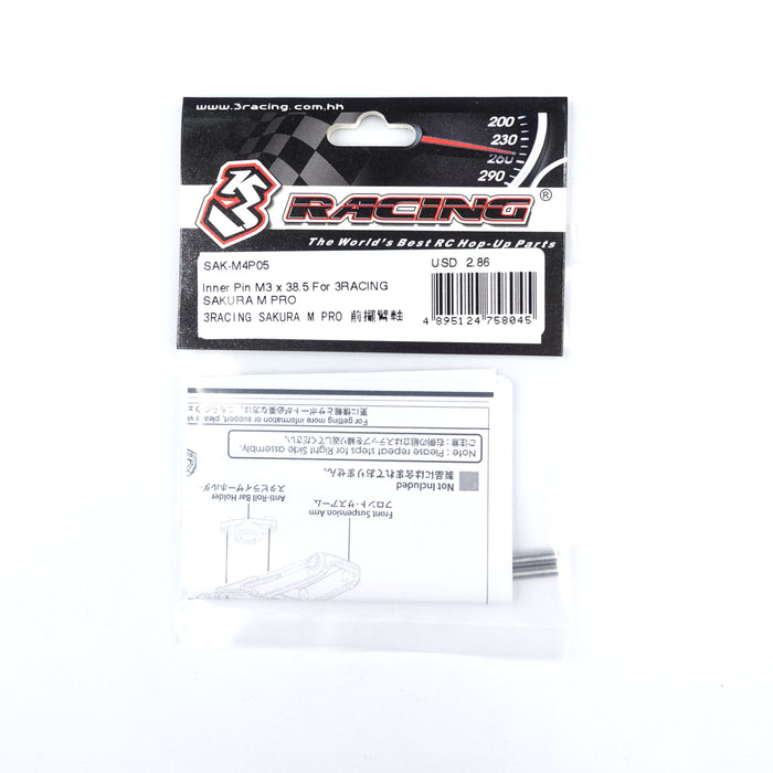 SAK-M4P05 Inner Pin M3 x 38.5 For 3RACING SAKURA M PRO