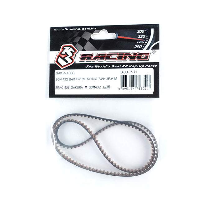 SAK-M4S33 S3M432 Belt For 3RACING SAKURA M