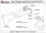 SAK-M4S43 Servo Mount Set For 3RACING SAKURA M