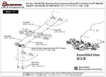 SAK-MG29B Aluminum Rear Suspension Mount RR 2.5 Degree For KIT-MINI MG