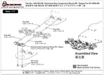 SAK-MG29E Aluminum Rear Suspension Mount RR 1 Degree For KIT-MINI MG