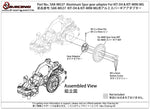 SAK-MG37 Aluminum Spur gear adaptor For KIT-D4 & KIT-MINI MG