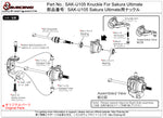 SAK-U105 Knuckle For 3racing Sakura Ultimate