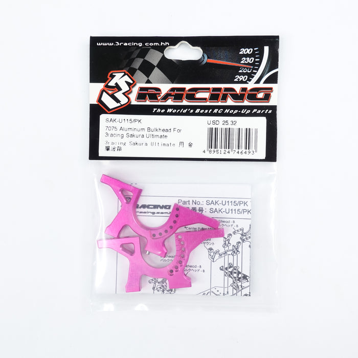 SAK-U115/PK 7075 Aluminum Bulkhead For 3racing Sakura Ultimate