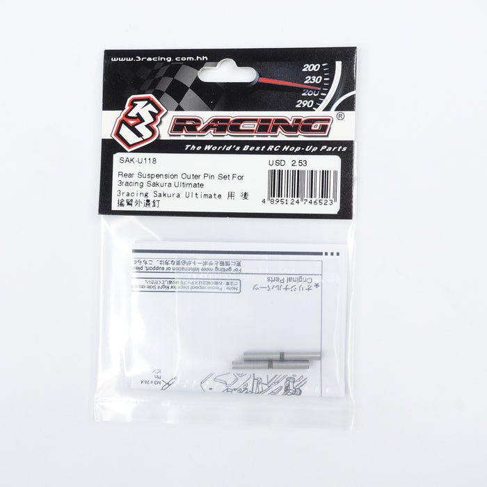 SAK-U118 Rear Suspension Outer Pin Set For 3racing Sakura Ultimate