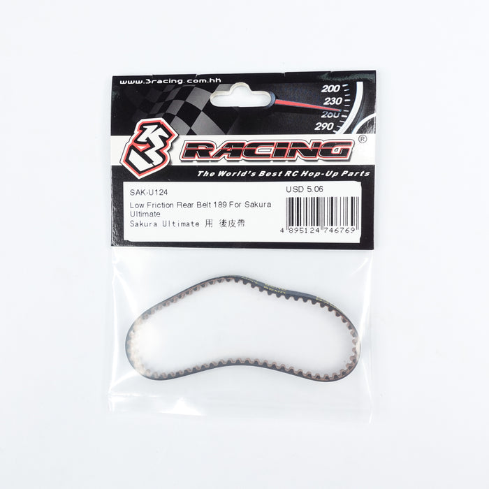 SAK-U124 Low Friction Rear Belt 189 For Sakura Ultimate