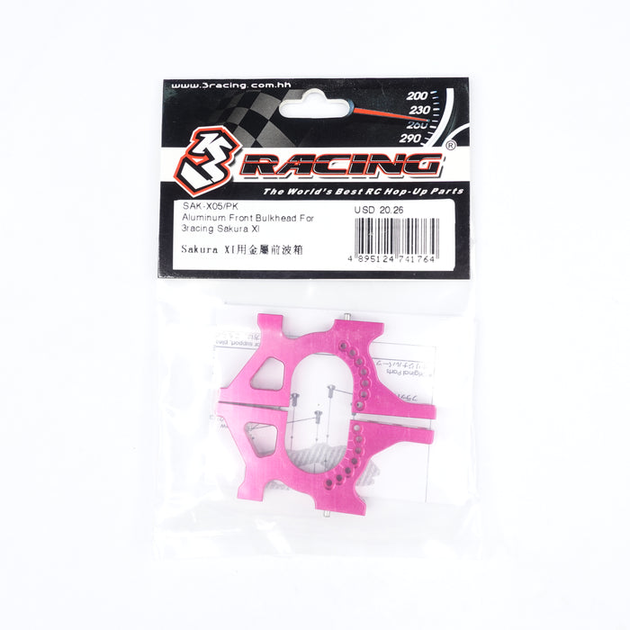 SAK-X05/PK Aluminum Front Bulkhead For 3racing Sakura XI