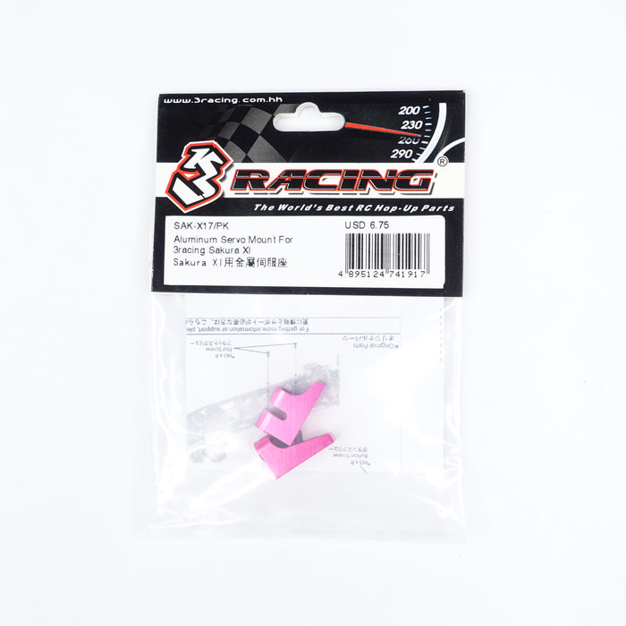 SAK-X17/PK Aluminum Servo Mount For 3racing Sakura XI