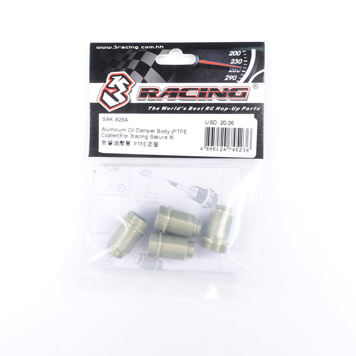 SAK-X28A Aluminum Oil Damper Body (PTFE Coated)For 3racing Sakura XI