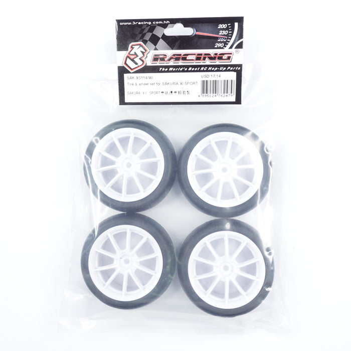 SAK-XS114/WITire & wheel set for SAKURA XI SPORT