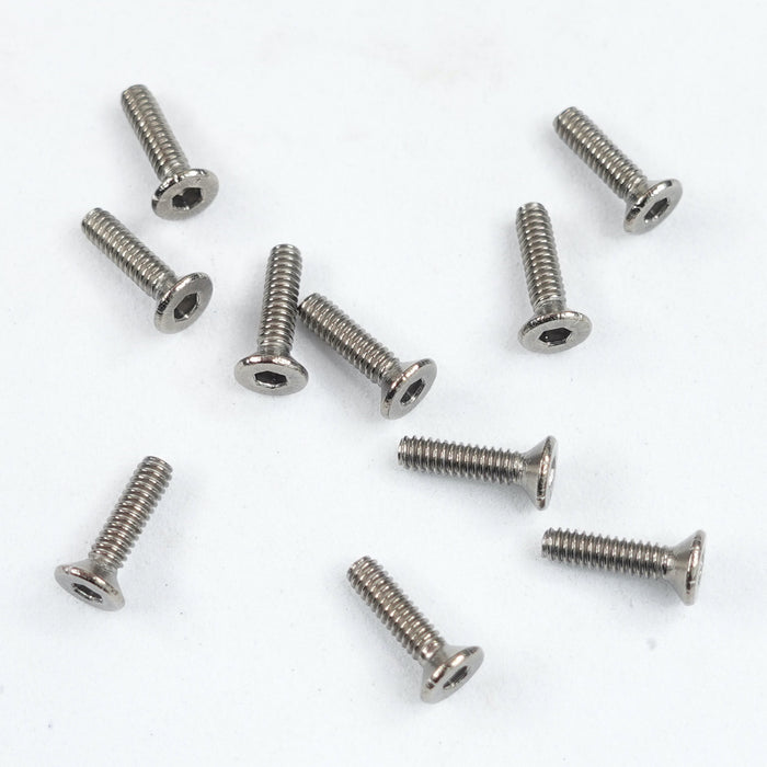 Titanium Flat Head Hex Socket - Machine (10 Pcs)