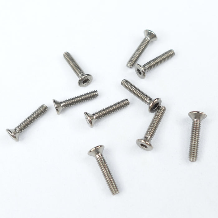 Titanium Flat Head Hex Socket - Machine (10 Pcs)