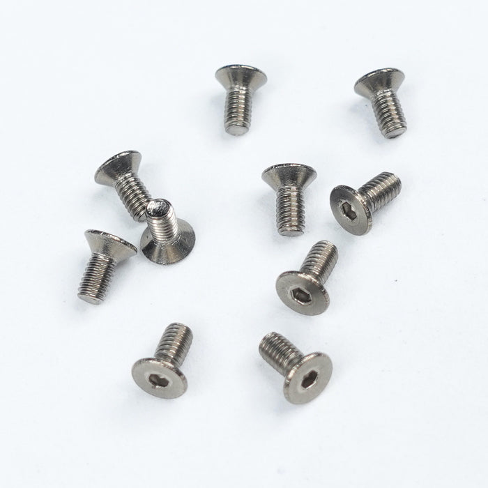 Titanium Flat Head Hex Socket - Machine (10 Pcs)