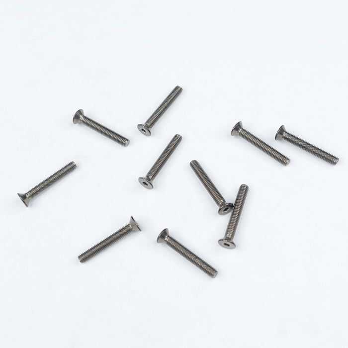 Titanium Flat Head Hex Socket - Machine (10 Pcs)