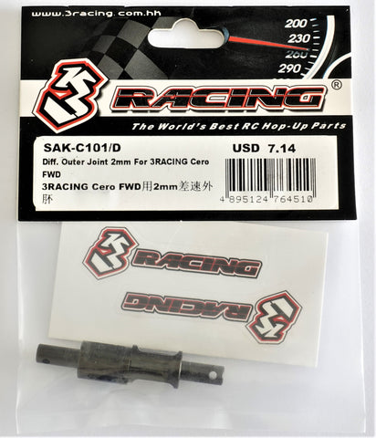 SAK-C101/D Diff. Outer Joint 2mm For Cero FWD