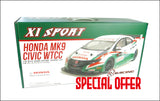 KIT-MK9XS 3RACING Sakura XI Sport 1/10 Touring & Honda Civic MK9 WTCC Body Set